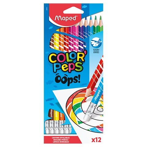 COLORPEPS OOPS BORRADOR CON BORRADOR TRIANGULAR 12 UDS 832812